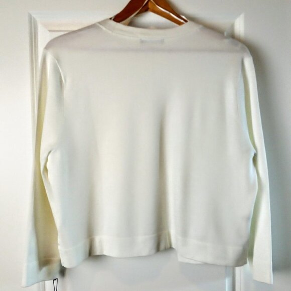 Tommy Hilfiger Ivory Crochet Front Cardigan NWT - Picture 2 of 5